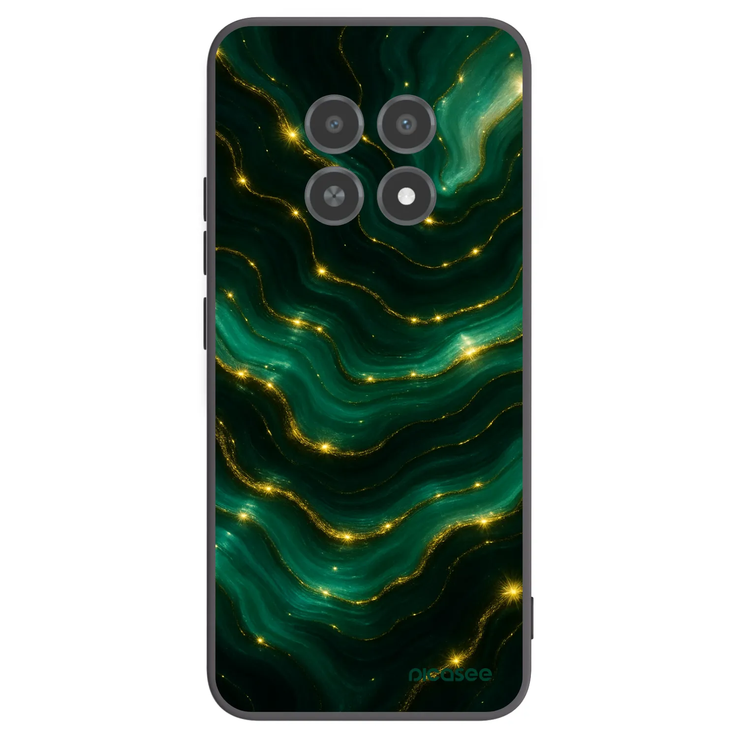 Picasee silikonski črni ovitek za Realme 12X - Emerald