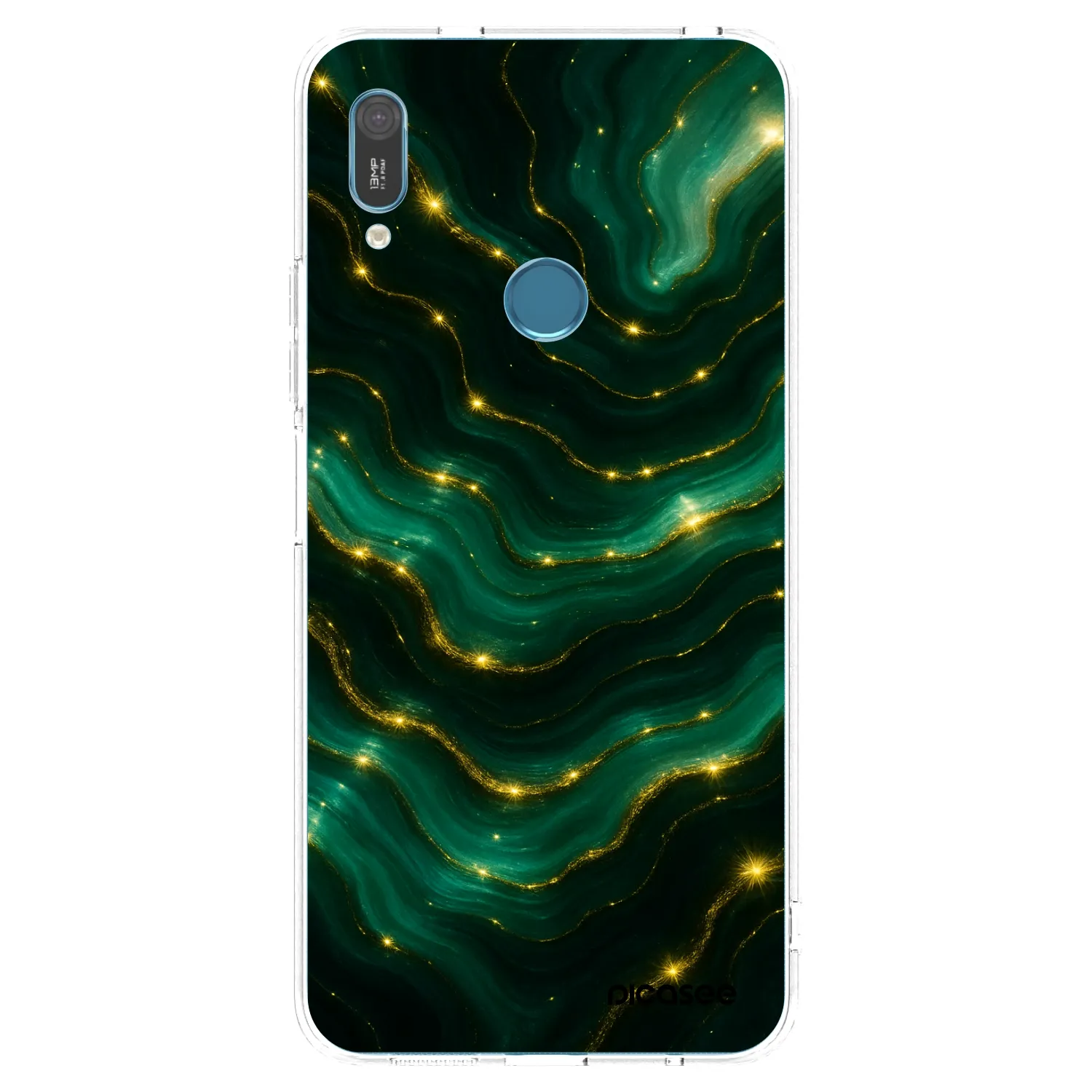 Picasee silikonski prozorni ovitek za Huawei Y6 2019 - Emerald
