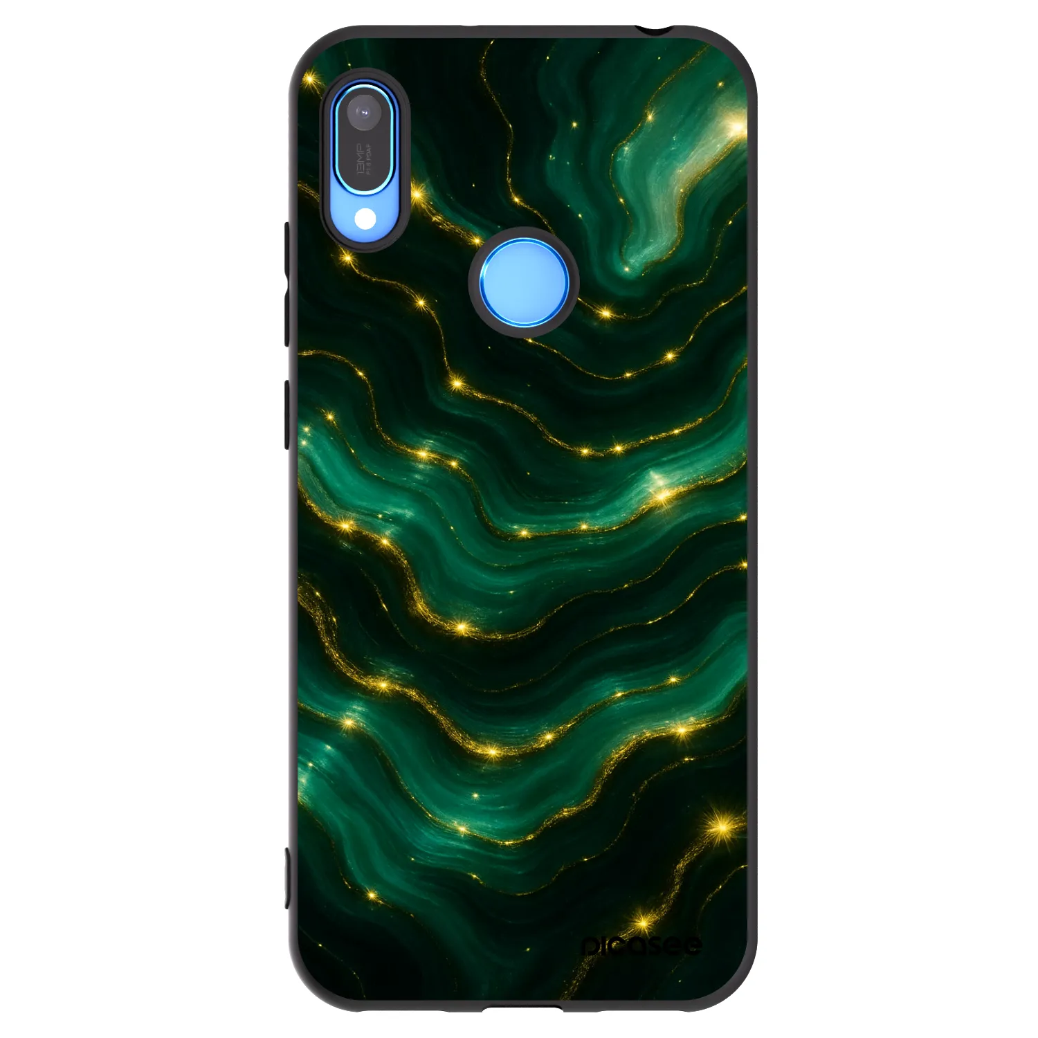 Picasee silikonski črni ovitek za Huawei Y6 2019 - Emerald