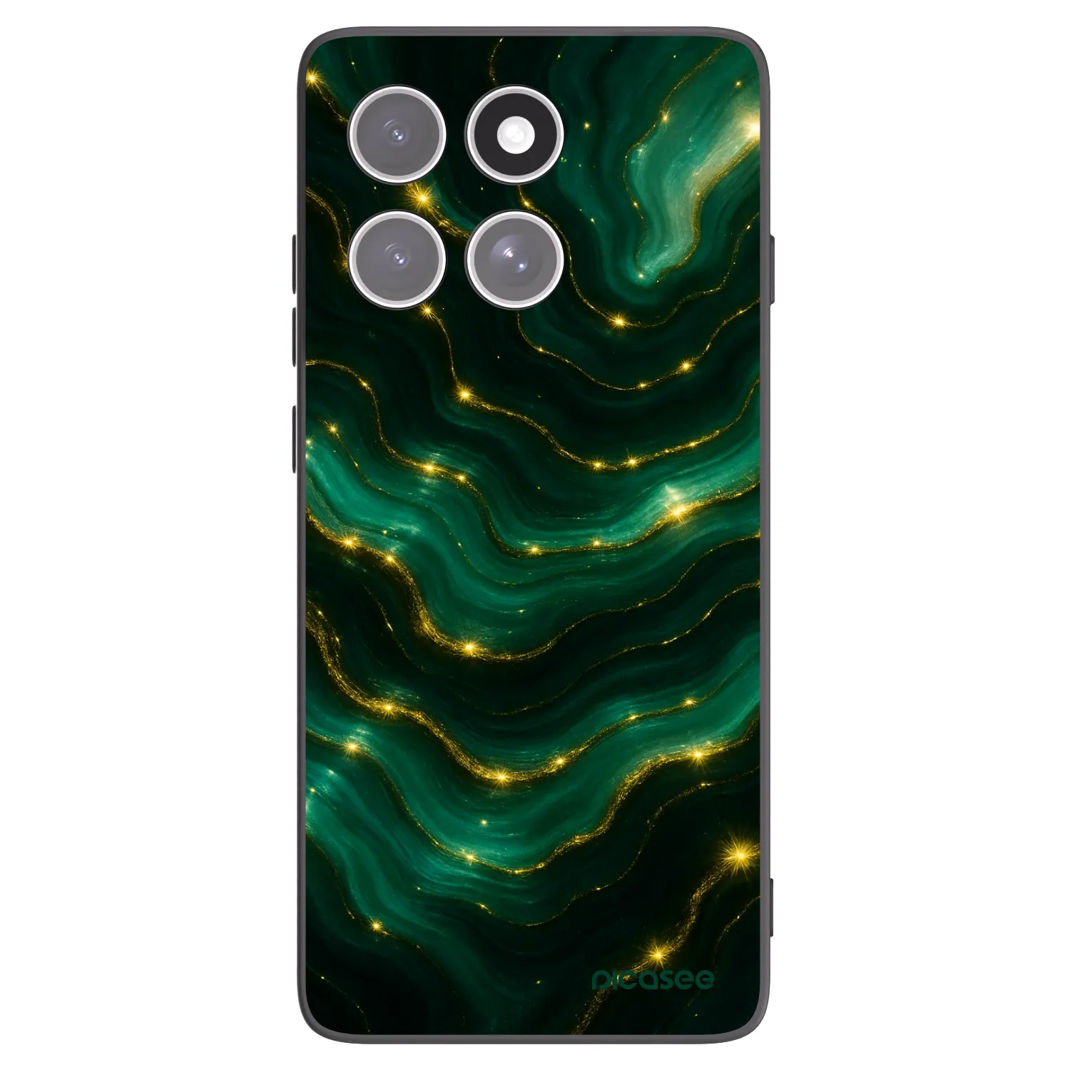 Picasee silikonski črni ovitek za Motorola Edge 60 Pro - Emerald