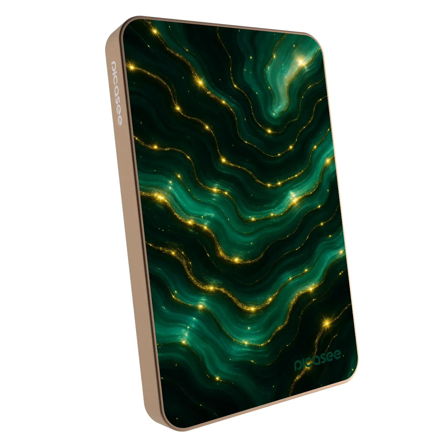 Picasee Prenosna baterija z MagSafe 5 000 mAh Zlati - Emerald