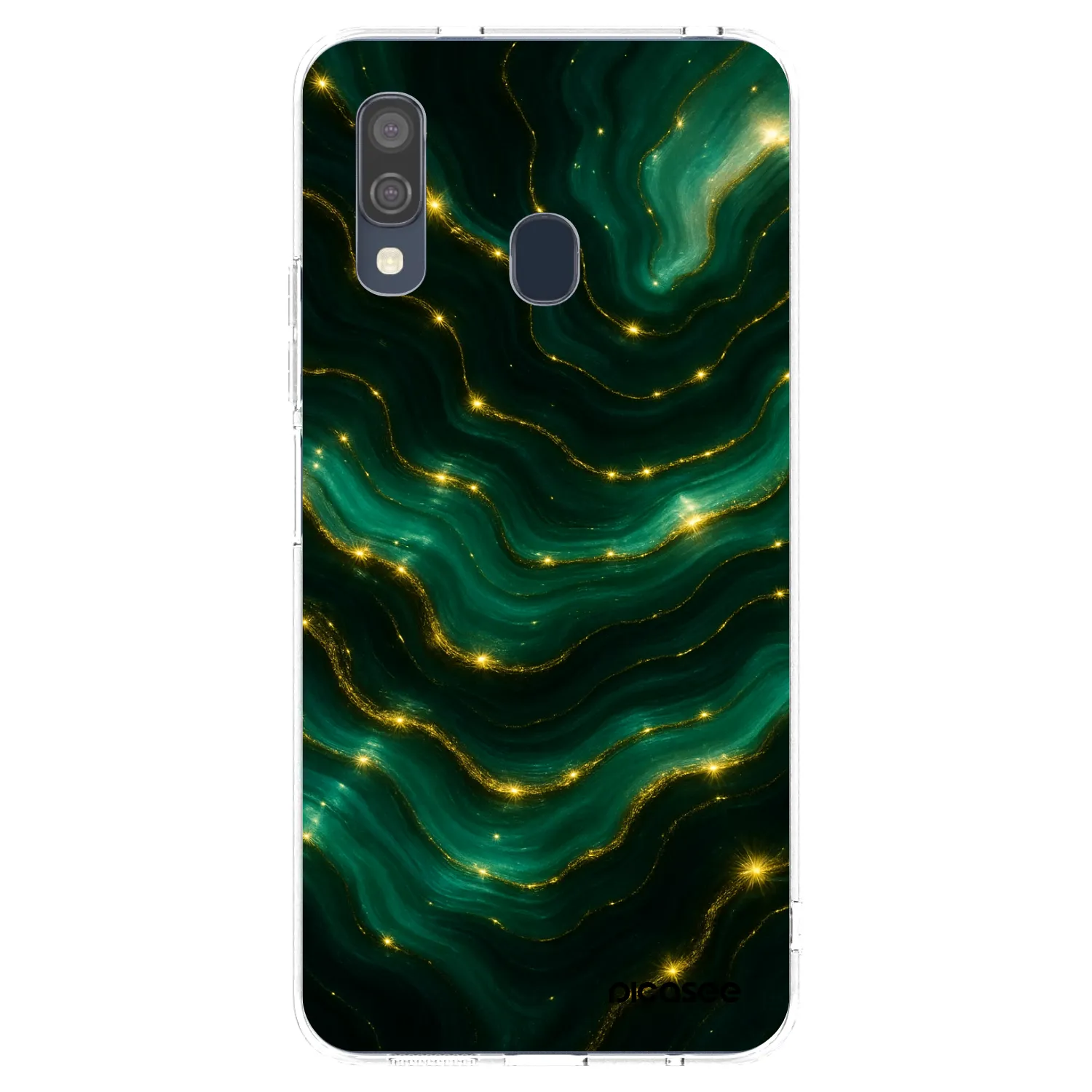 Picasee silikonski prozorni ovitek za Samsung Galaxy A40 A405F - Emerald