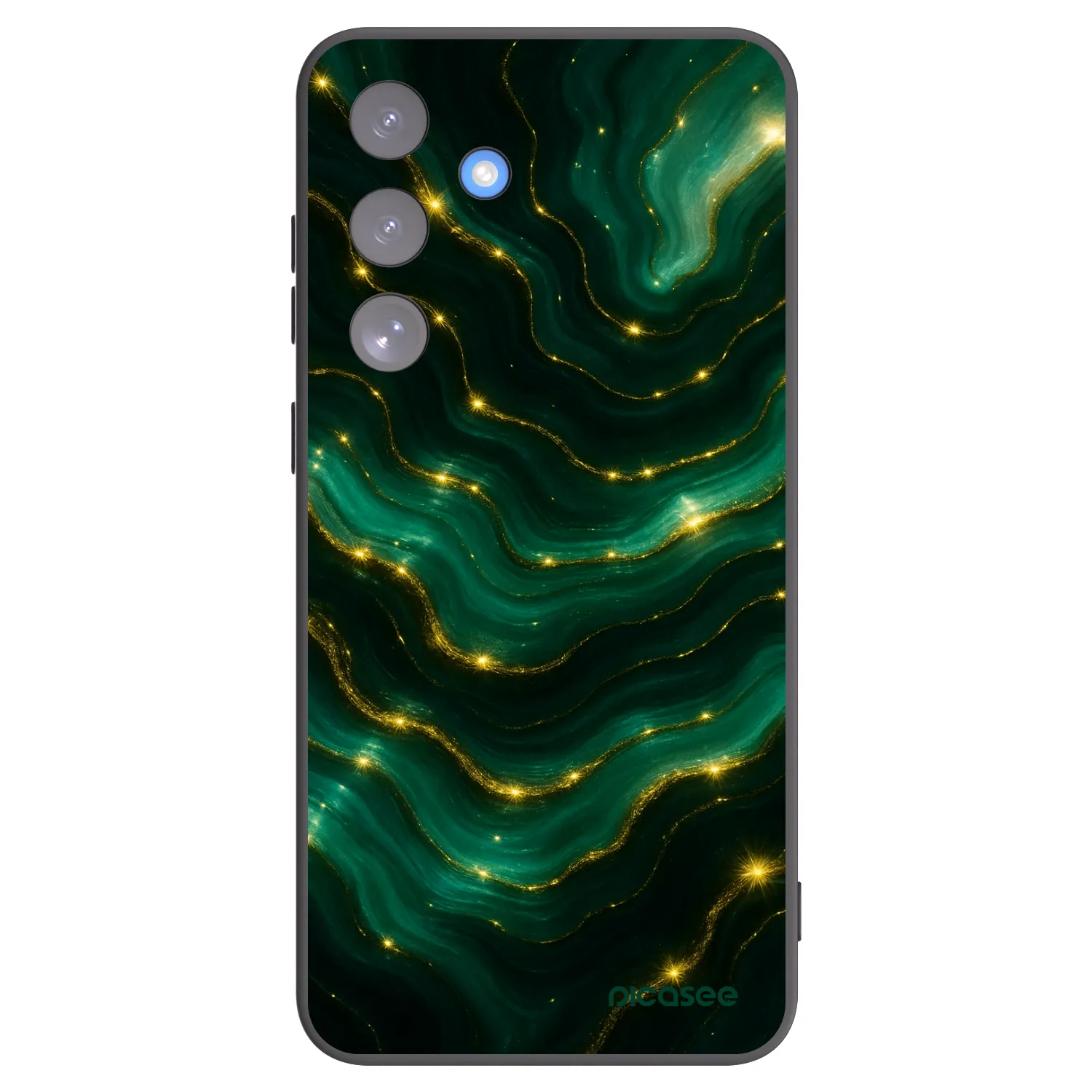 Picasee silikonski črni ovitek za Samsung Galaxy S25 FE 5G - Emerald