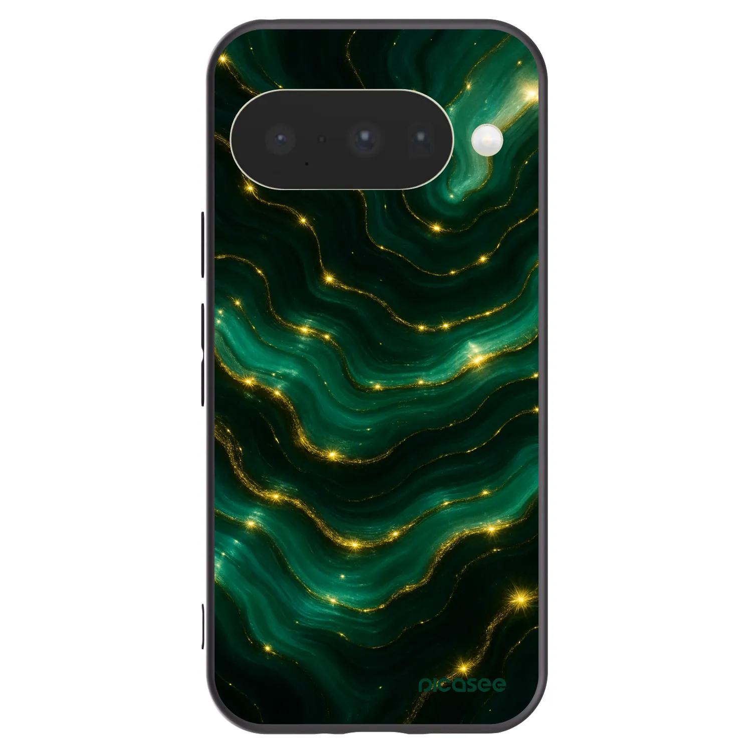Picasee silikonski črni ovitek za Google Pixel 10 - Emerald