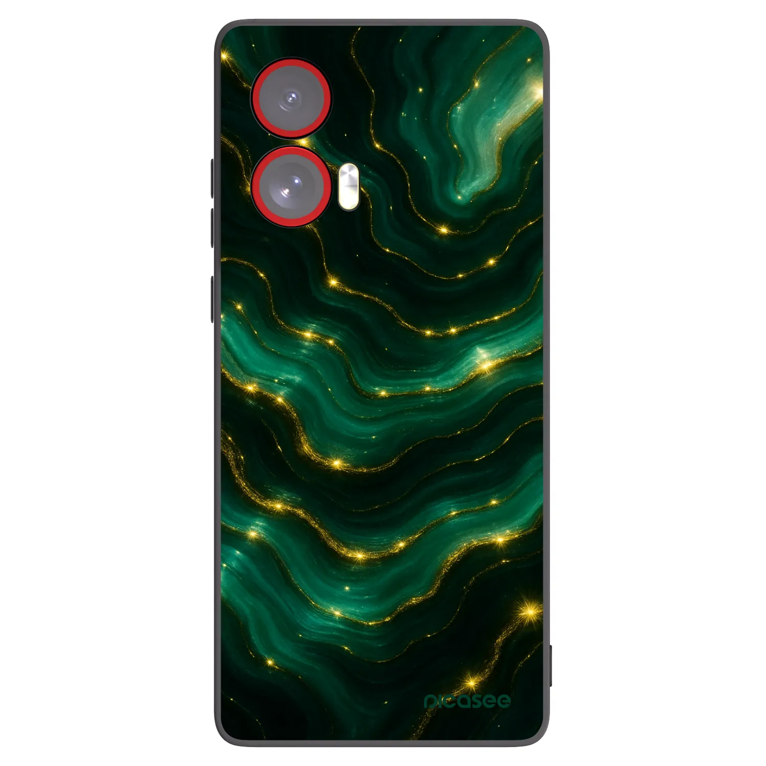 Picasee silikonski črni ovitek za Motorola Edge 50 Fusion - Emerald