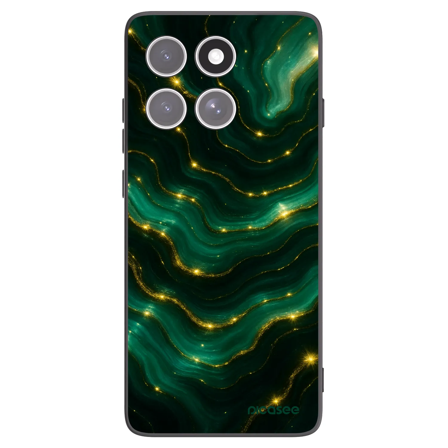 Picasee silikonski črni ovitek za Motorola Edge 60 Fusion - Emerald