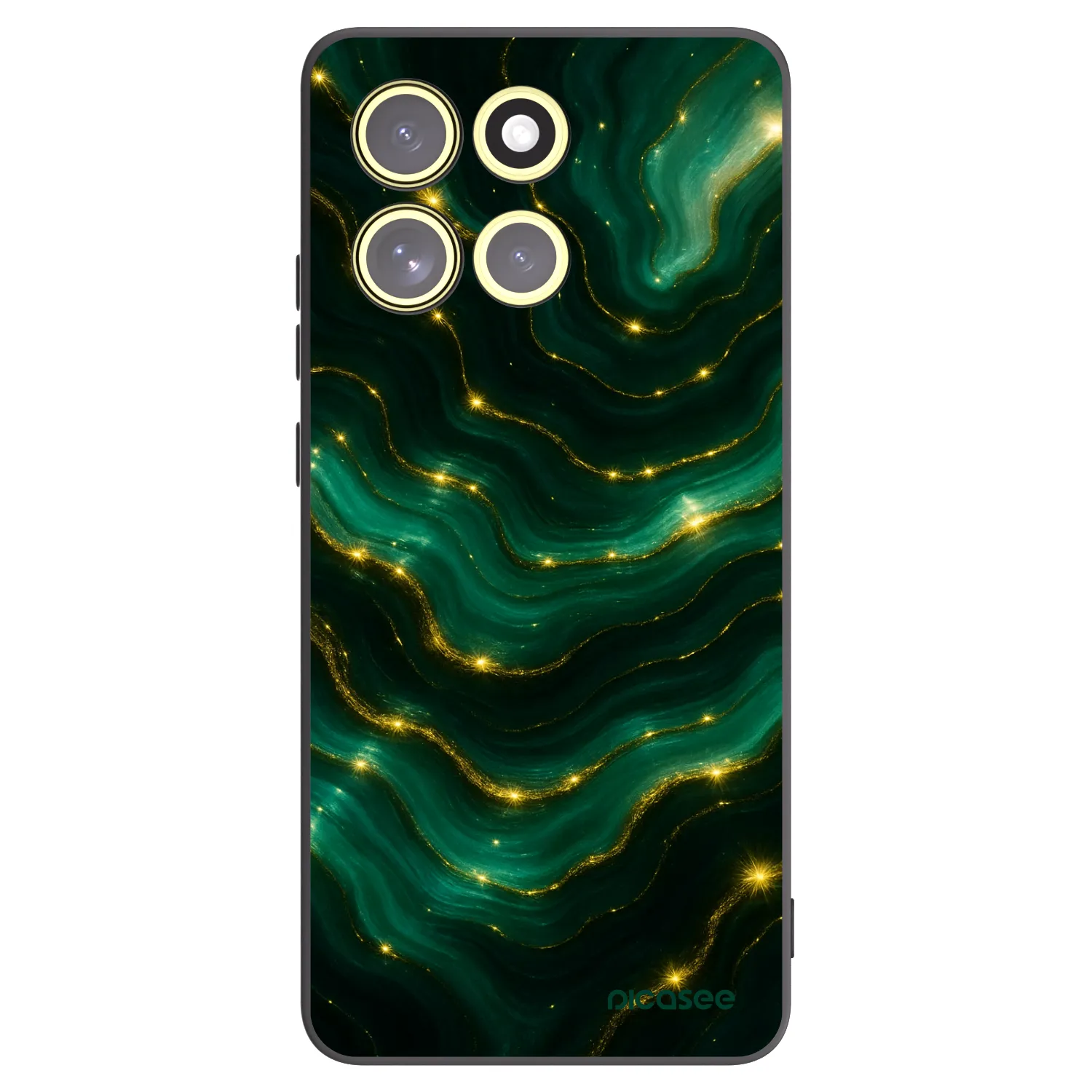 Picasee silikonski črni ovitek za Motorola Moto G86 Power 5G - Emerald