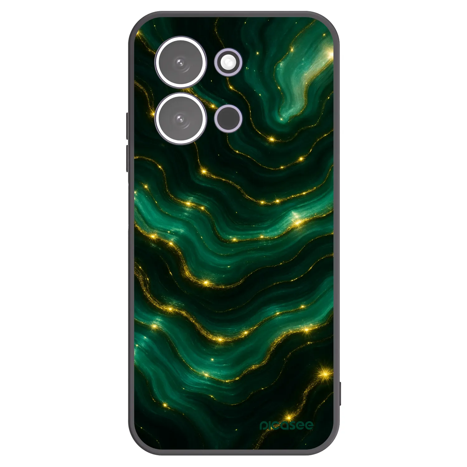 Picasee silikonski črni ovitek za Xiaomi Redmi 15C 5G - Emerald