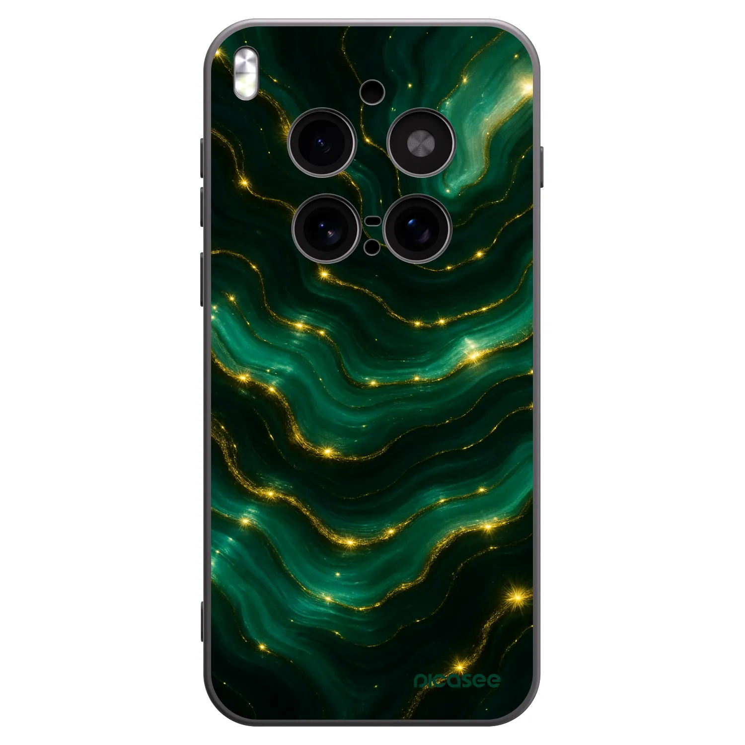 Picasee silikonski črni ovitek za Vivo X300 Pro - Emerald