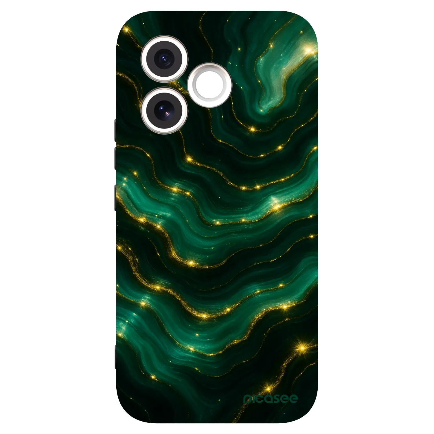 Picasee silikonski črni ovitek za Honor 600 Lite - Emerald