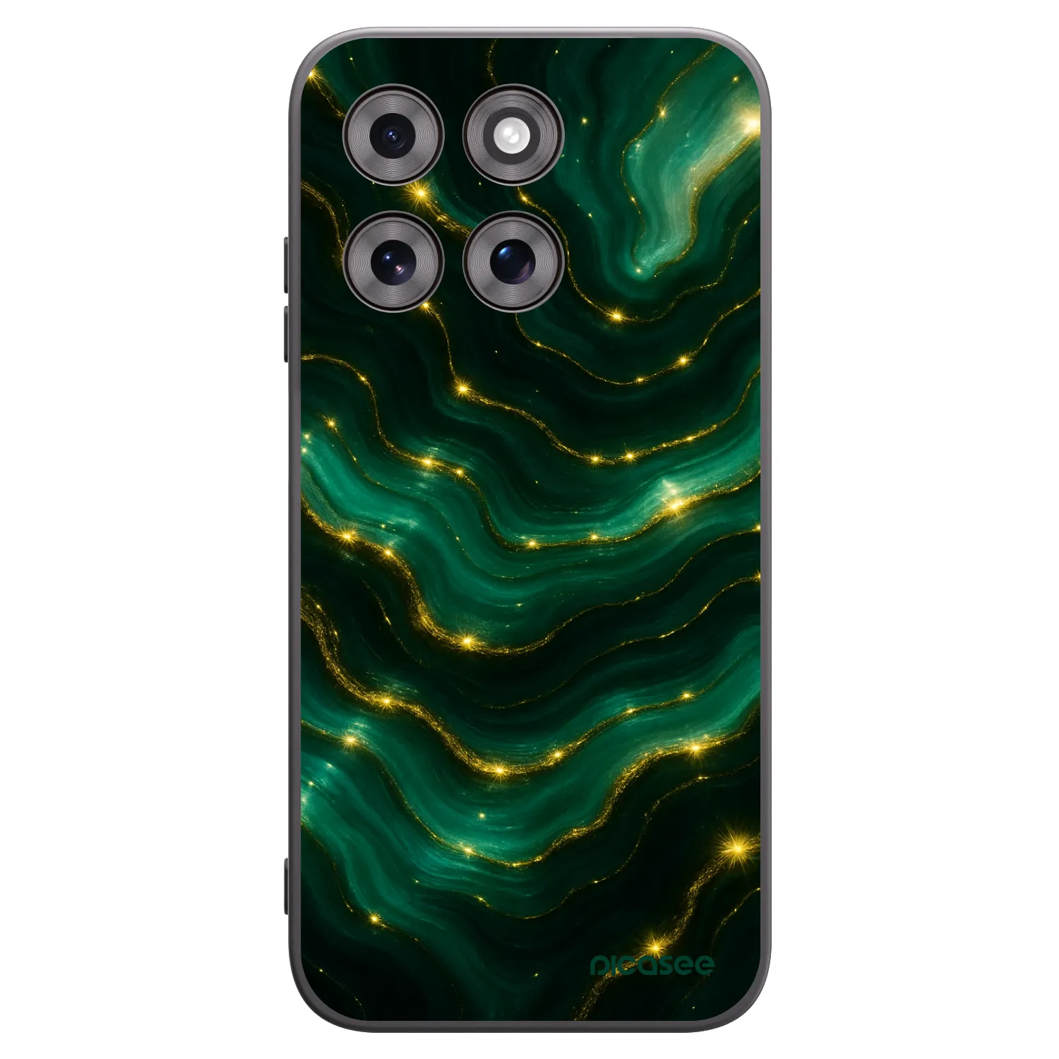 Picasee silikonski črni ovitek za Motorola Moto G77 - Emerald