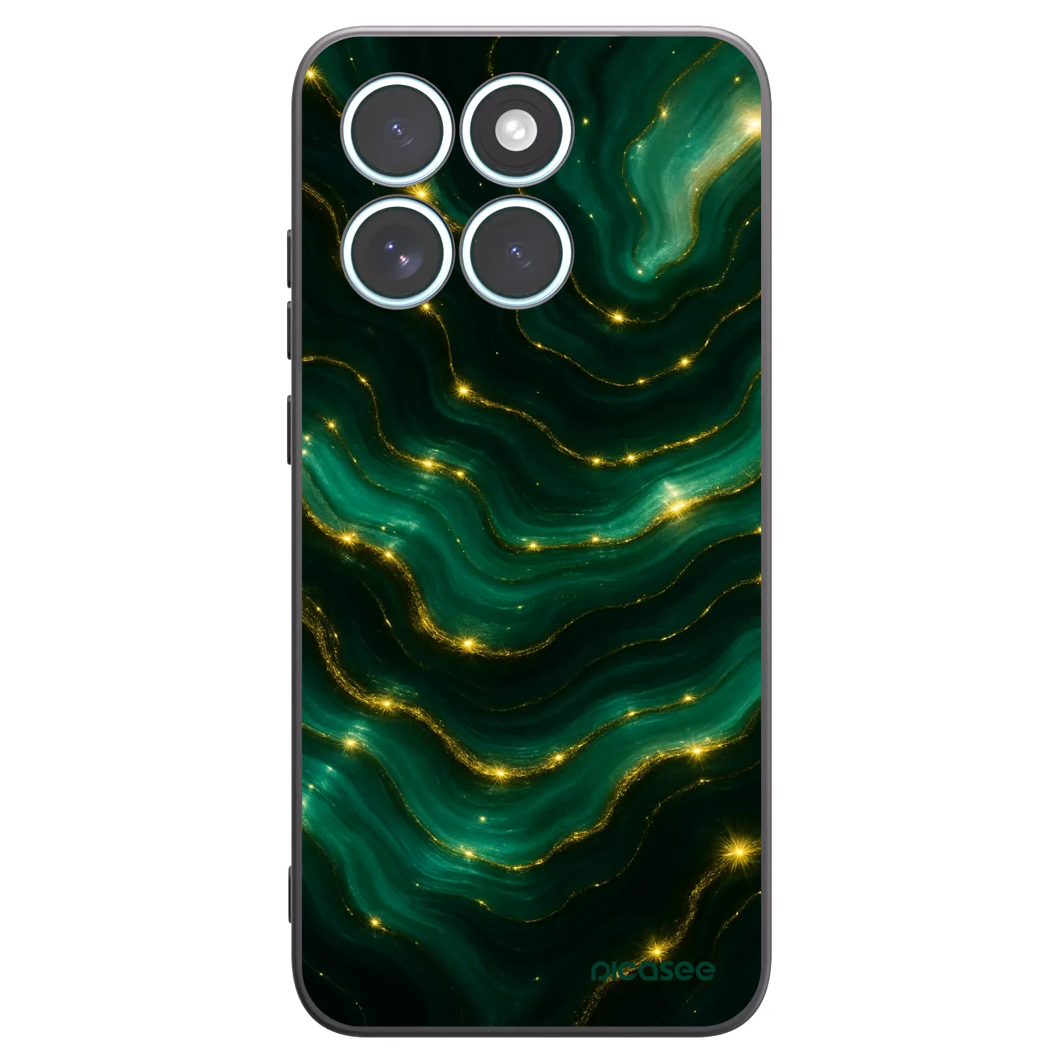 Picasee silikonski črni ovitek za Motorola Edge 70 Fusion - Emerald