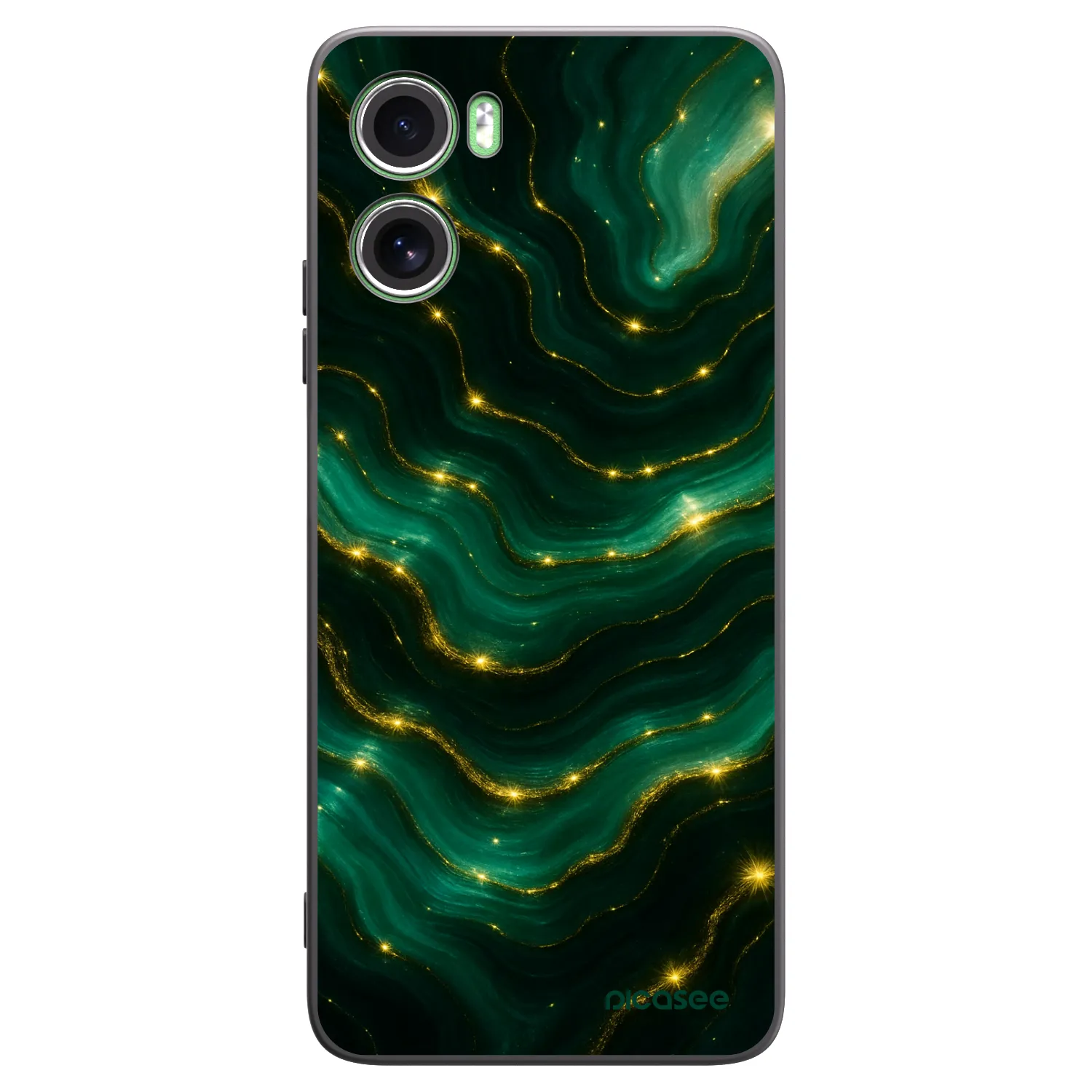 Picasee silikonski črni ovitek za Motorola Moto G06 - Emerald