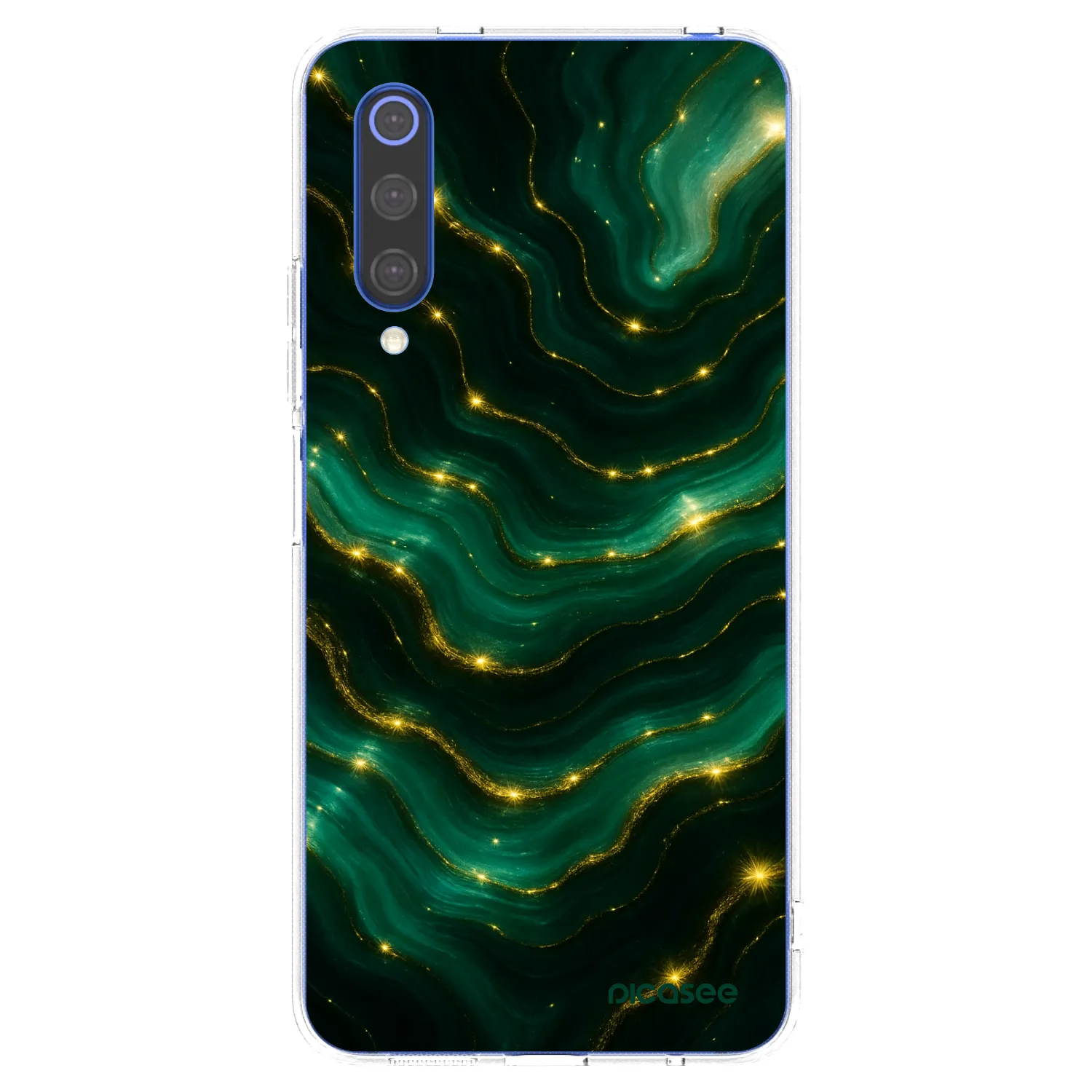 Picasee silikonski prozorni ovitek za Xiaomi Mi 9 SE - Emerald