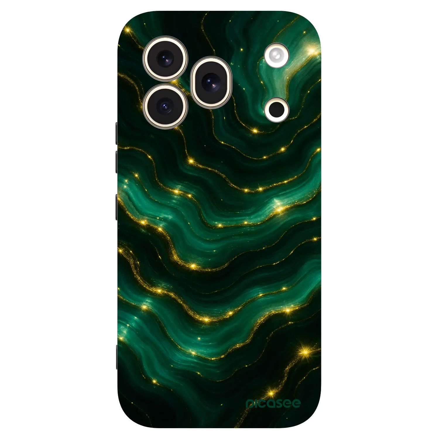 Picasee silikonski črni ovitek za Honor 600 Pro - Emerald
