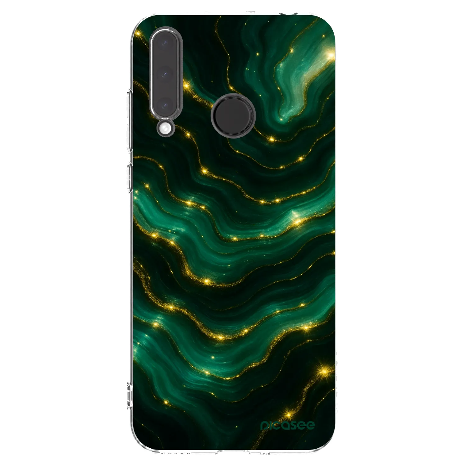 Picasee silikonski prozorni ovitek za Honor 20 Lite - Emerald