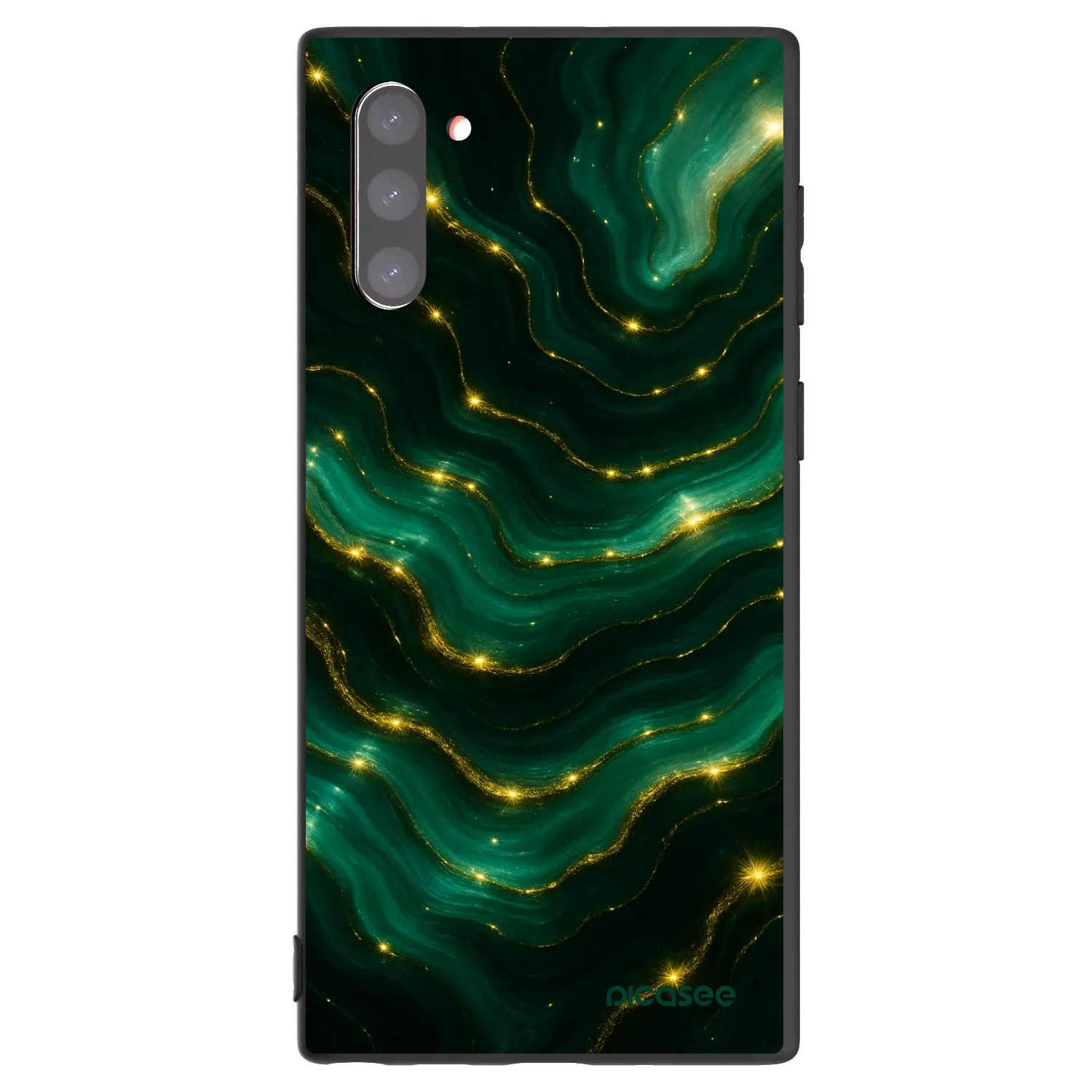Picasee silikonski črni ovitek za Samsung Galaxy Note 10 N970F - Emerald