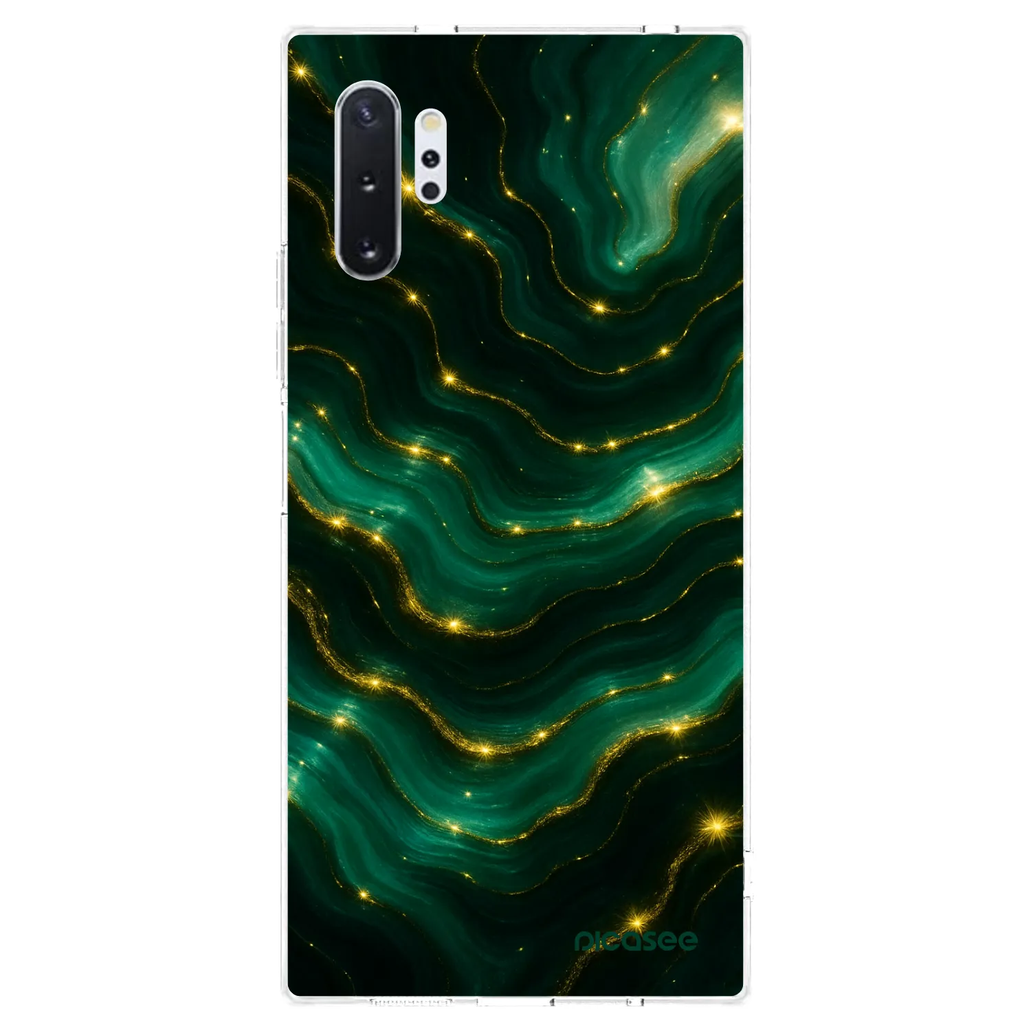 Picasee silikonski prozorni ovitek za Samsung Galaxy Note 10+ N975F - Emerald