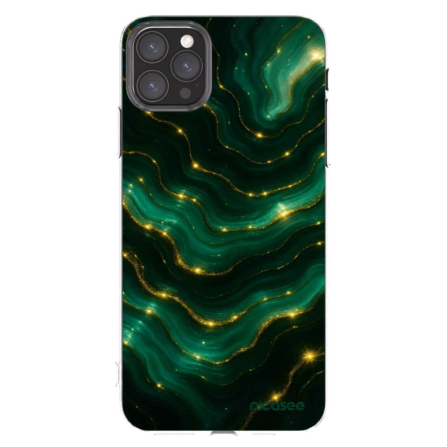 Picasee silikonski prozorni ovitek za Apple iPhone 11 Pro Max - Emerald