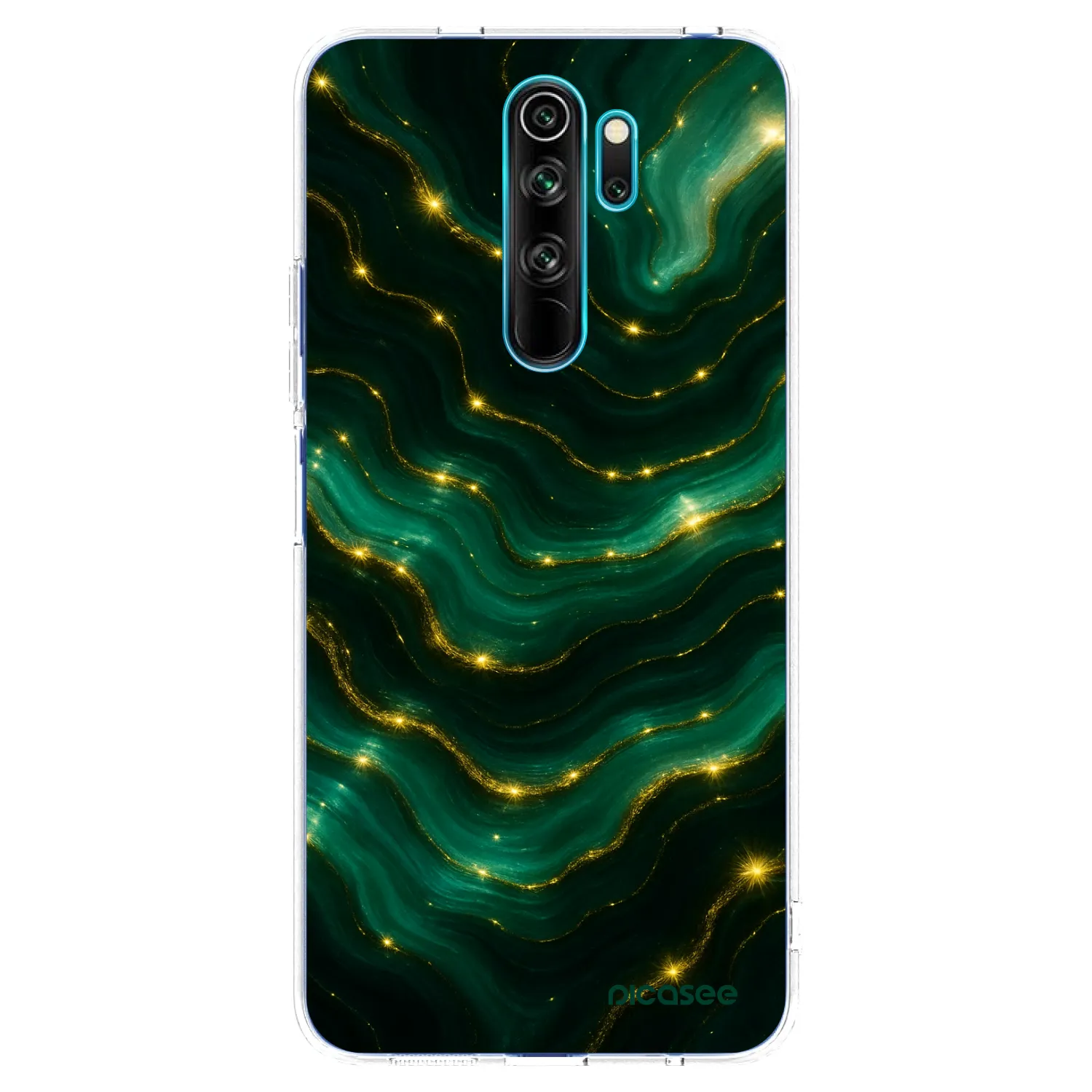 Picasee silikonski prozorni ovitek za Xiaomi Redmi Note 8 Pro - Emerald