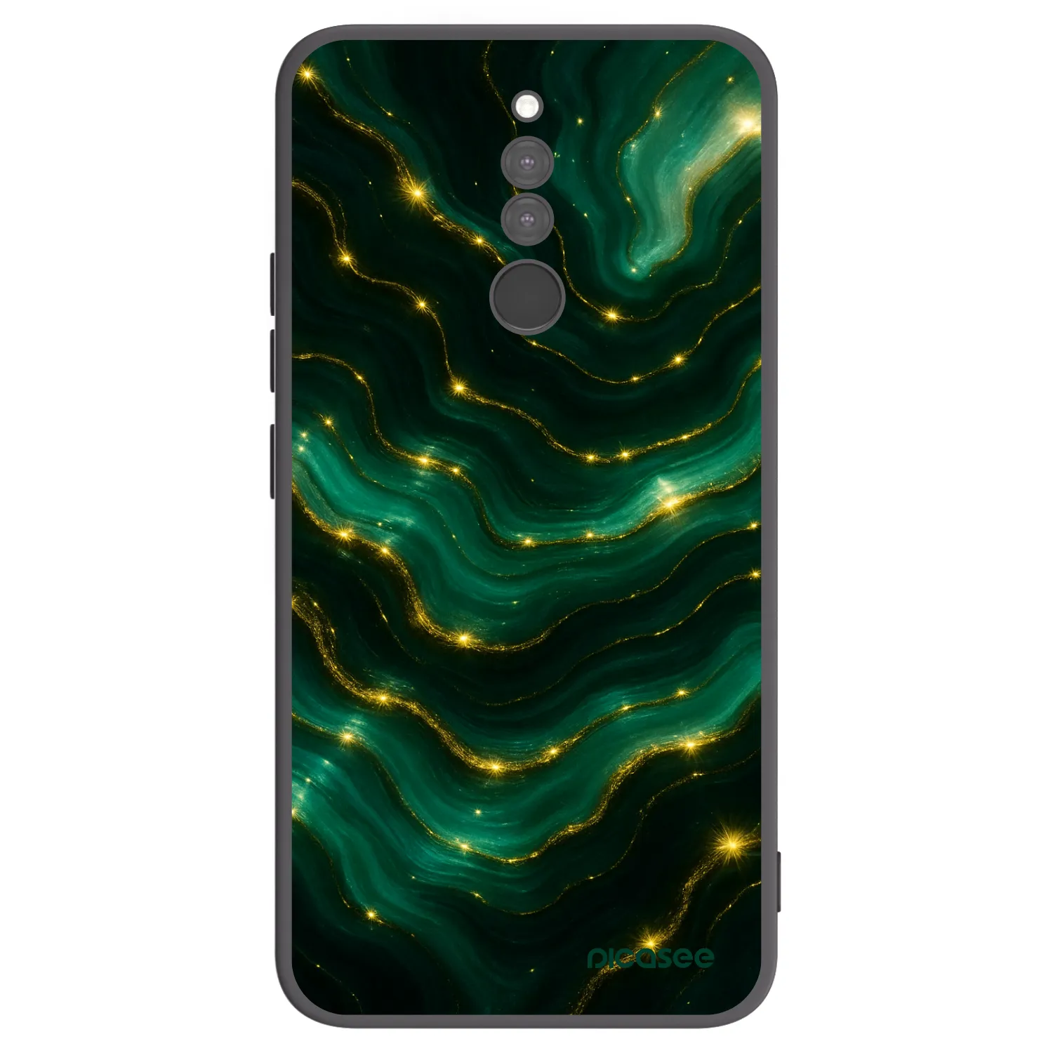 Picasee silikonski črni ovitek za Xiaomi Redmi 8 - Emerald