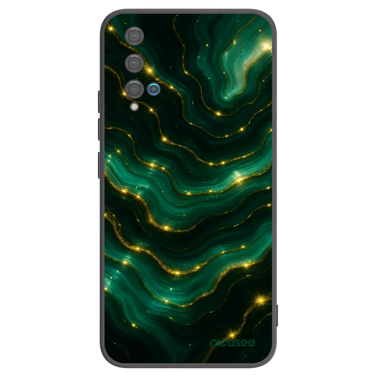 Picasee silikonski črni ovitek za Huawei Nova 5T - Emerald