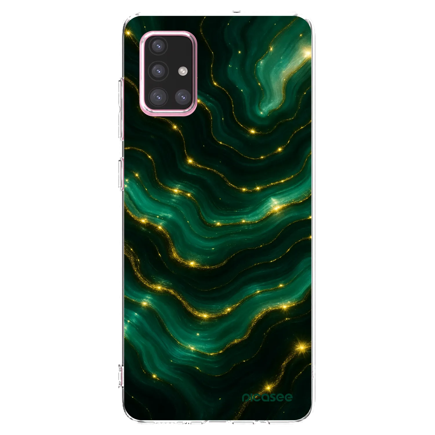 Picasee silikonski prozorni ovitek za Samsung Galaxy A71 A715F - Emerald
