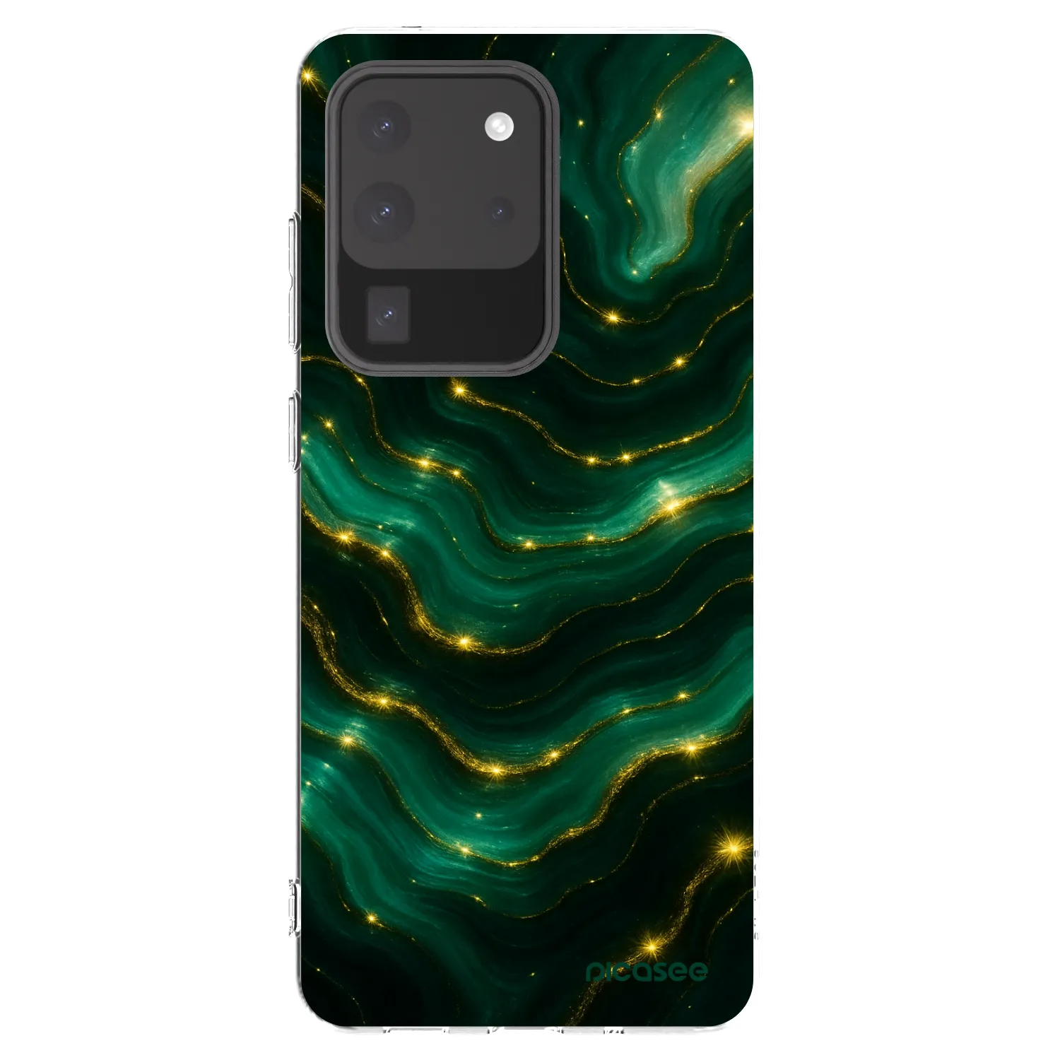 Picasee silikonski prozorni ovitek za Samsung Galaxy S20 Ultra 5G G988F - Emerald