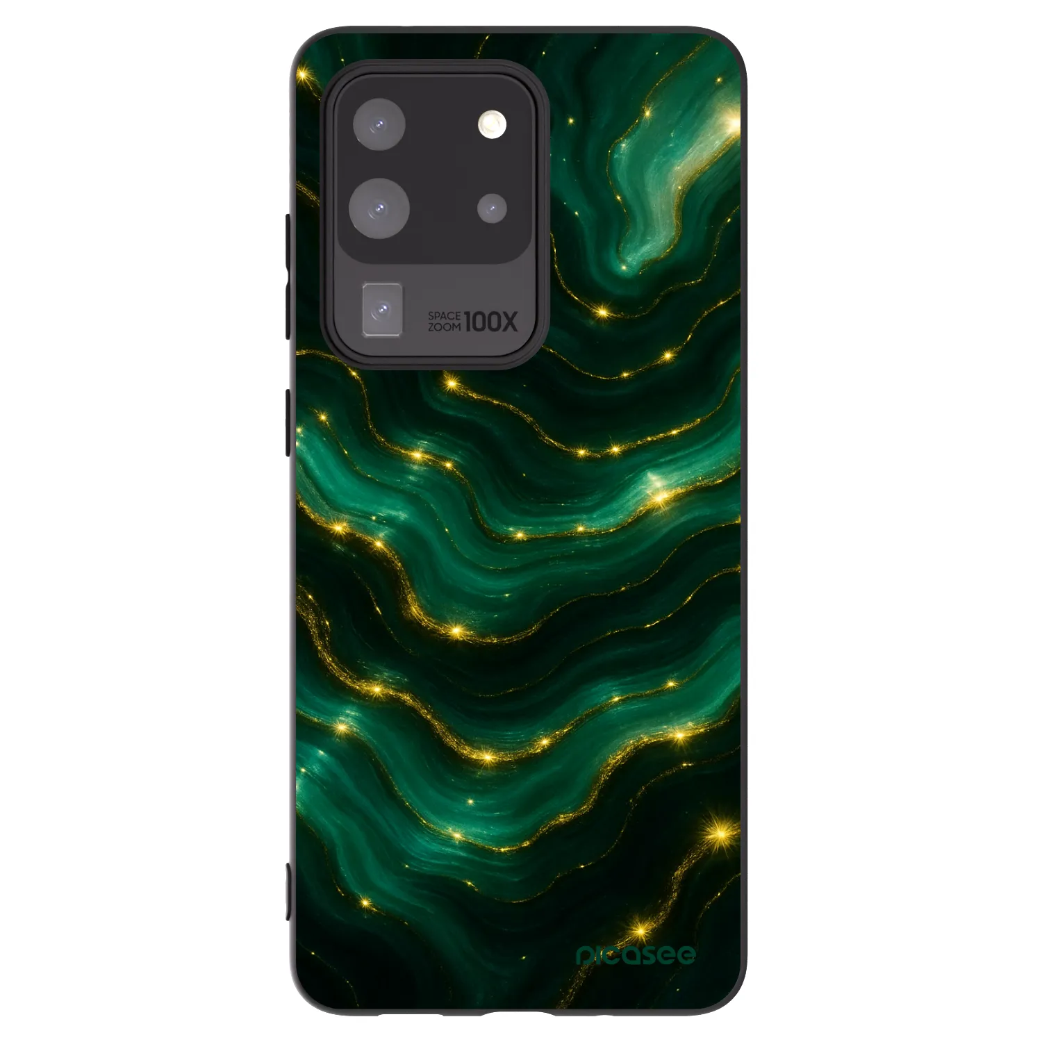 Picasee silikonski črni ovitek za Samsung Galaxy S20 Ultra 5G G988F - Emerald