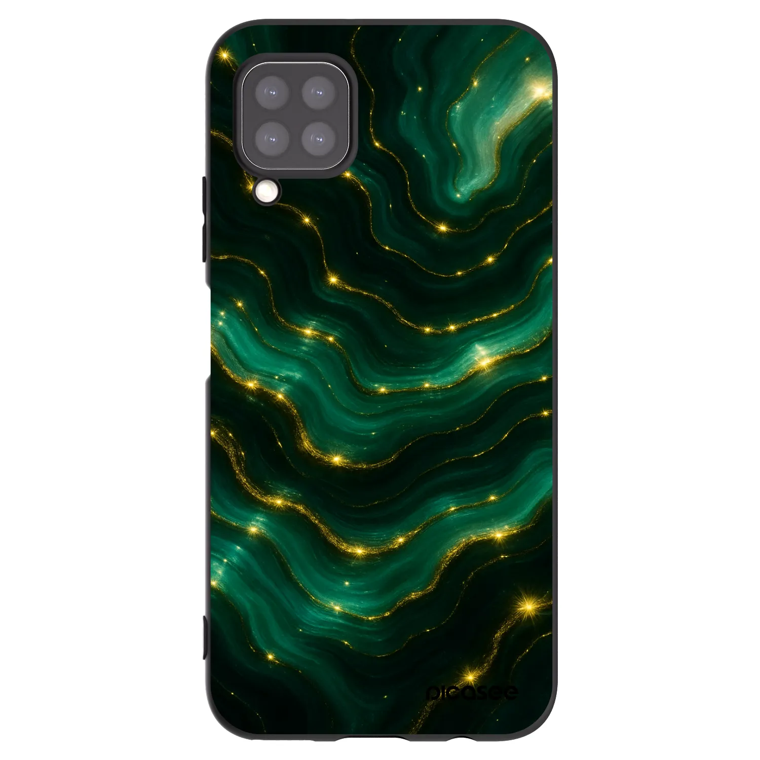 Picasee silikonski črni ovitek za Huawei P40 Lite - Emerald