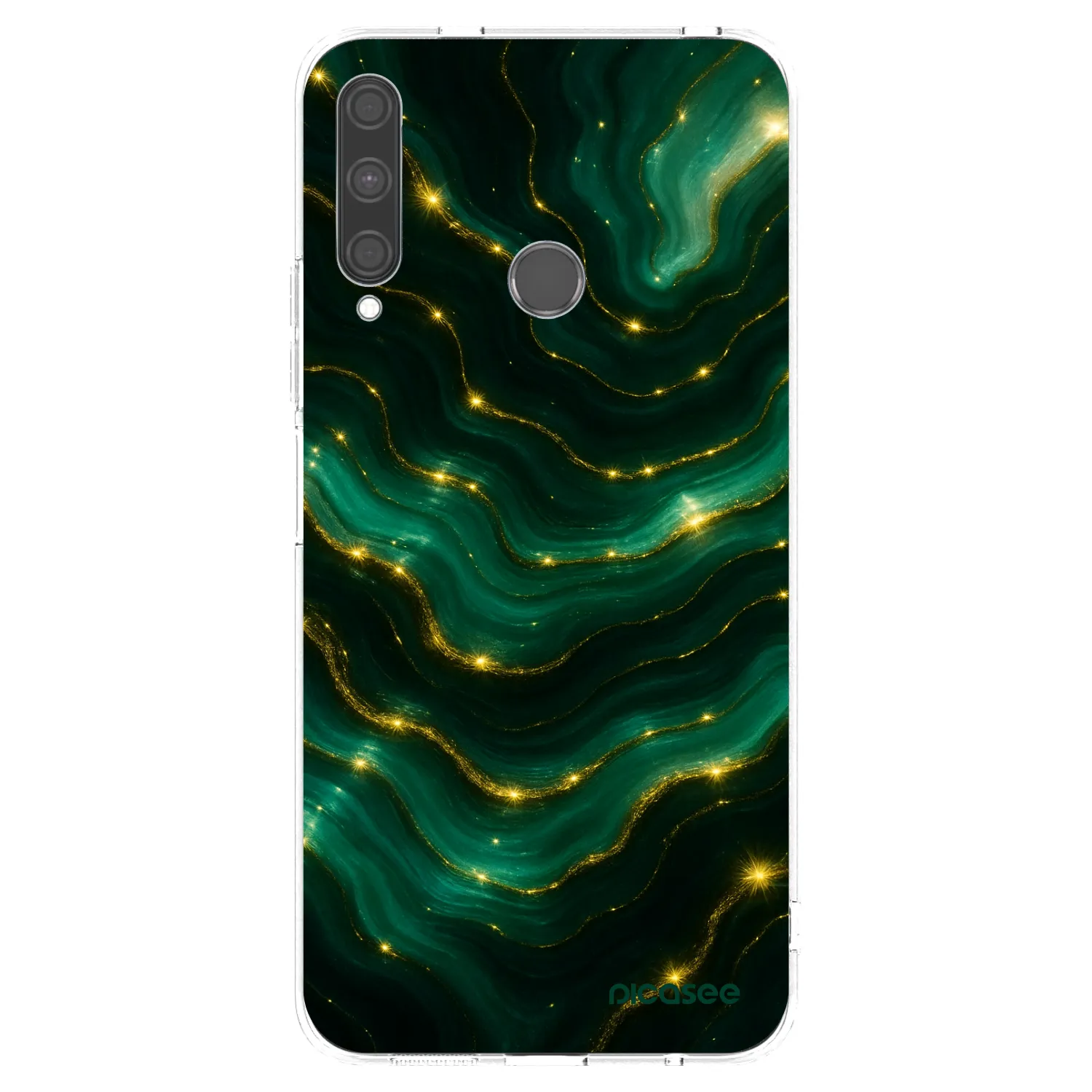 Picasee silikonski prozorni ovitek za Huawei P40 Lite E - Emerald