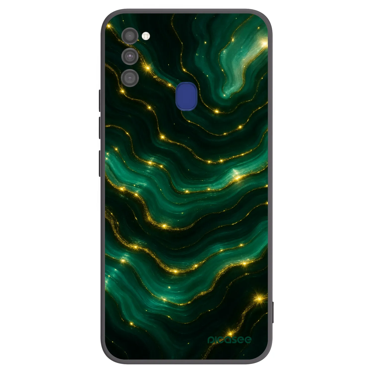 Picasee silikonski črni ovitek za Samsung Galaxy M21 M215F - Emerald