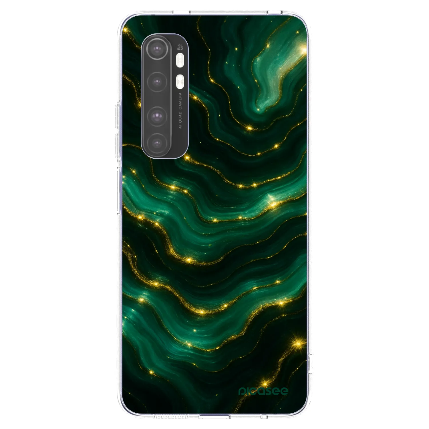 Picasee silikonski prozorni ovitek za Xiaomi Mi Note 10 Lite - Emerald