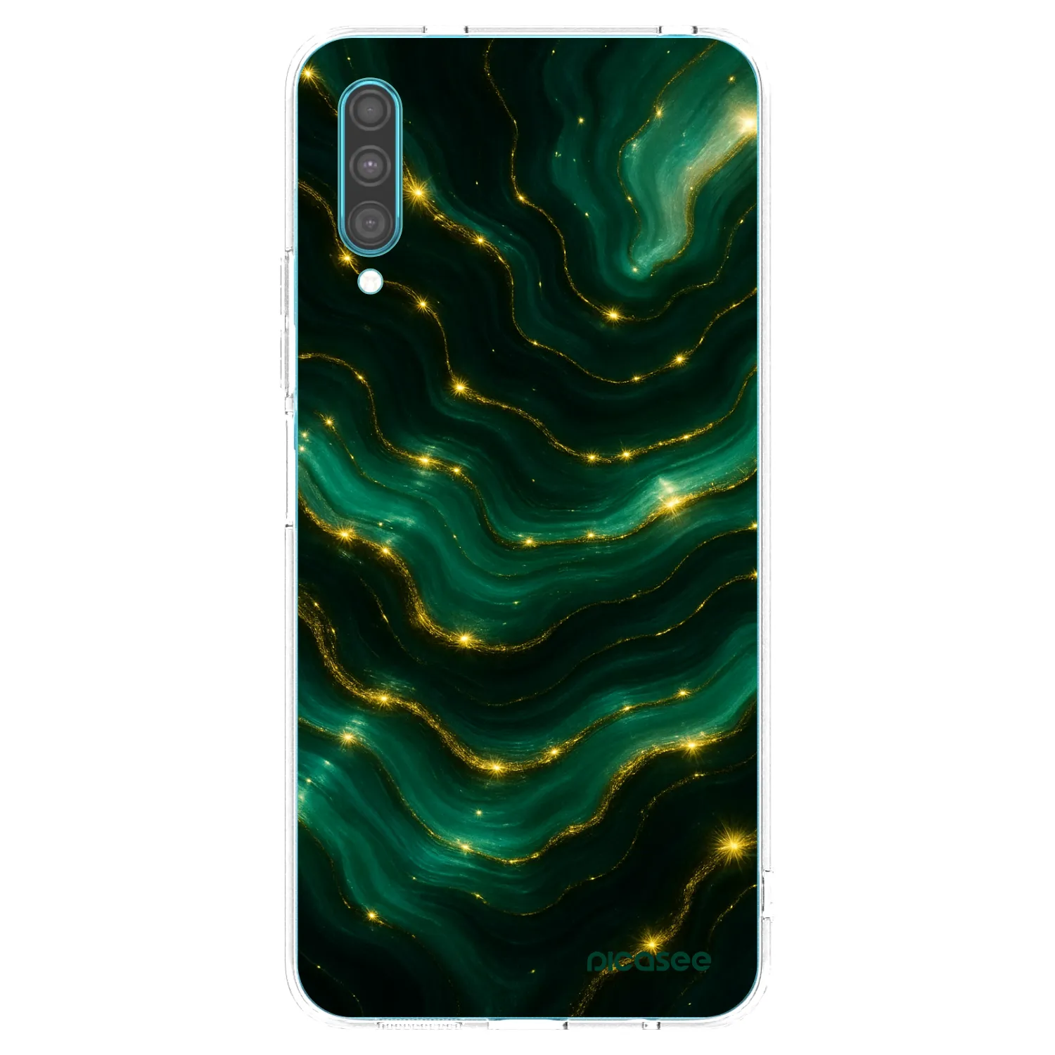 Picasee silikonski prozorni ovitek za Samsung Galaxy A30s A307F - Emerald