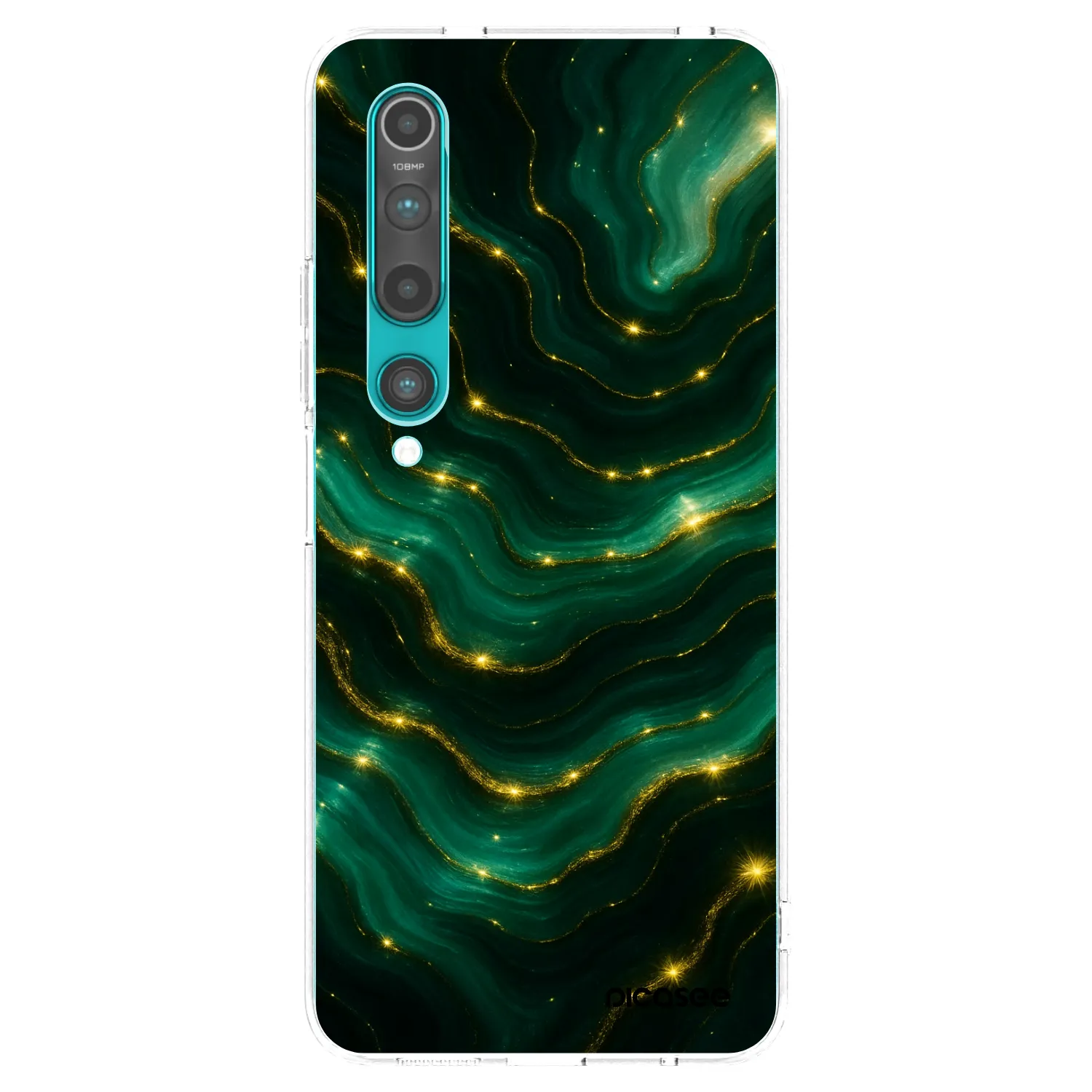 Picasee silikonski prozorni ovitek za Xiaomi Mi 10 - Emerald