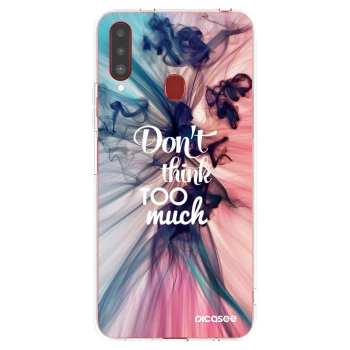 Picasee silikonski prozorni ovitek za Samsung Galaxy A20s - Don't think TOO much
