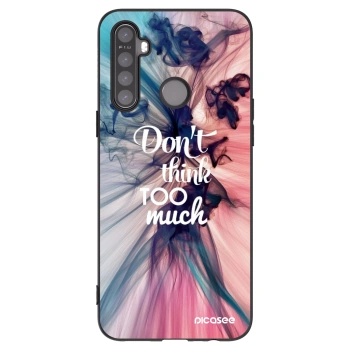 Picasee silikonski črni ovitek za Realme 6i - Don't think TOO much