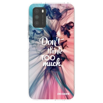 Picasee silikonski prozorni ovitek za Xiaomi Poco M3 - Don't think TOO much