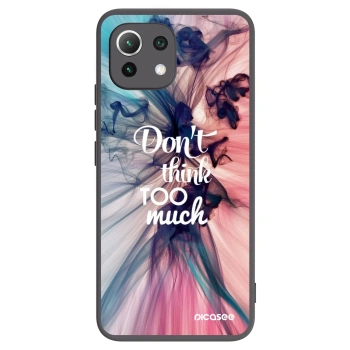 Picasee silikonski črni ovitek za Xiaomi Mi 11 Lite - Don't think TOO much