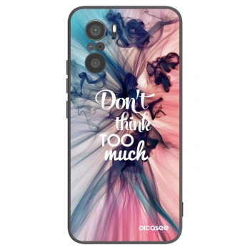 Picasee silikonski črni ovitek za Xiaomi Poco F3 - Don't think TOO much