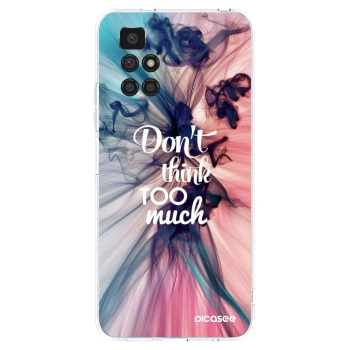 Picasee silikonski prozorni ovitek za Xiaomi Redmi 10 (2022) - Don't think TOO much