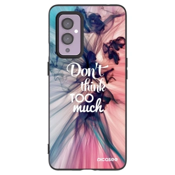 Picasee silikonski črni ovitek za OnePlus 9 - Don't think TOO much