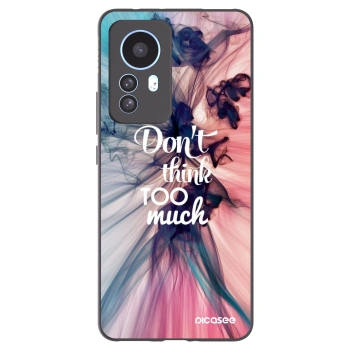 Picasee silikonski črni ovitek za Xiaomi 12T Pro - Don't think TOO much