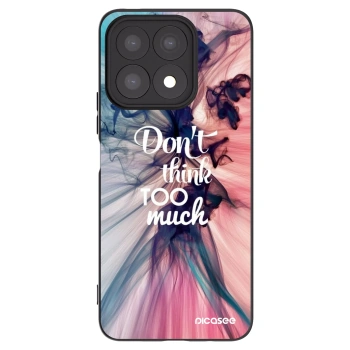 Picasee silikonski črni ovitek za Honor X8a - Don't think TOO much