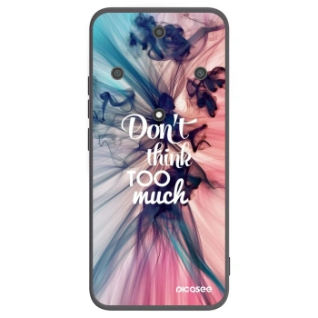 Picasee silikonski črni ovitek za Honor Magic5 Lite 5G - Don't think TOO much
