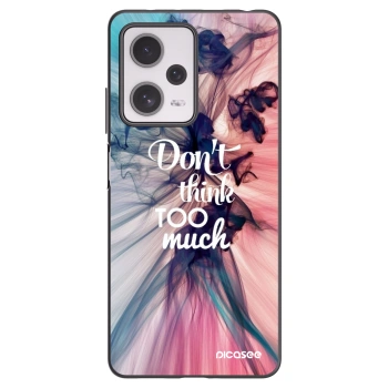 Picasee silikonski črni ovitek za Xiaomi Redmi Note 12 Pro+ 5G - Don't think TOO much