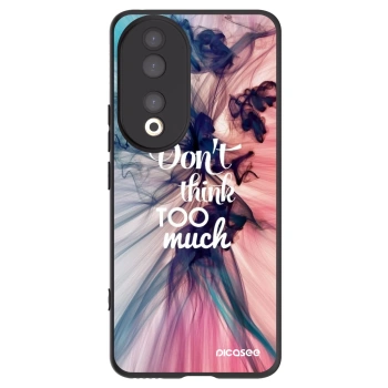 Picasee silikonski črni ovitek za Honor 90 5G - Don't think TOO much