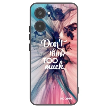 Picasee silikonski črni ovitek za Realme 10 4G - Don't think TOO much