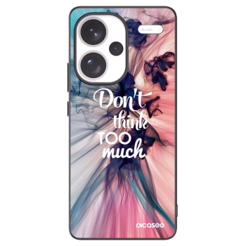 Picasee silikonski črni ovitek za Xiaomi Redmi Note 13 Pro+ 5G - Don't think TOO much