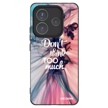 Picasee silikonski črni ovitek za Xiaomi Redmi Note 14 5G - Don't think TOO much